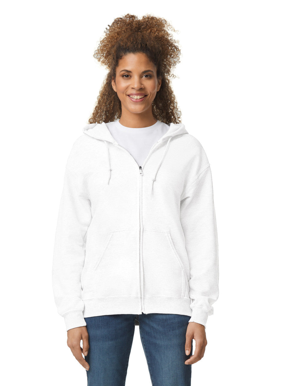 Zip-Up Hoodies 50/50 Cotton-Polyester