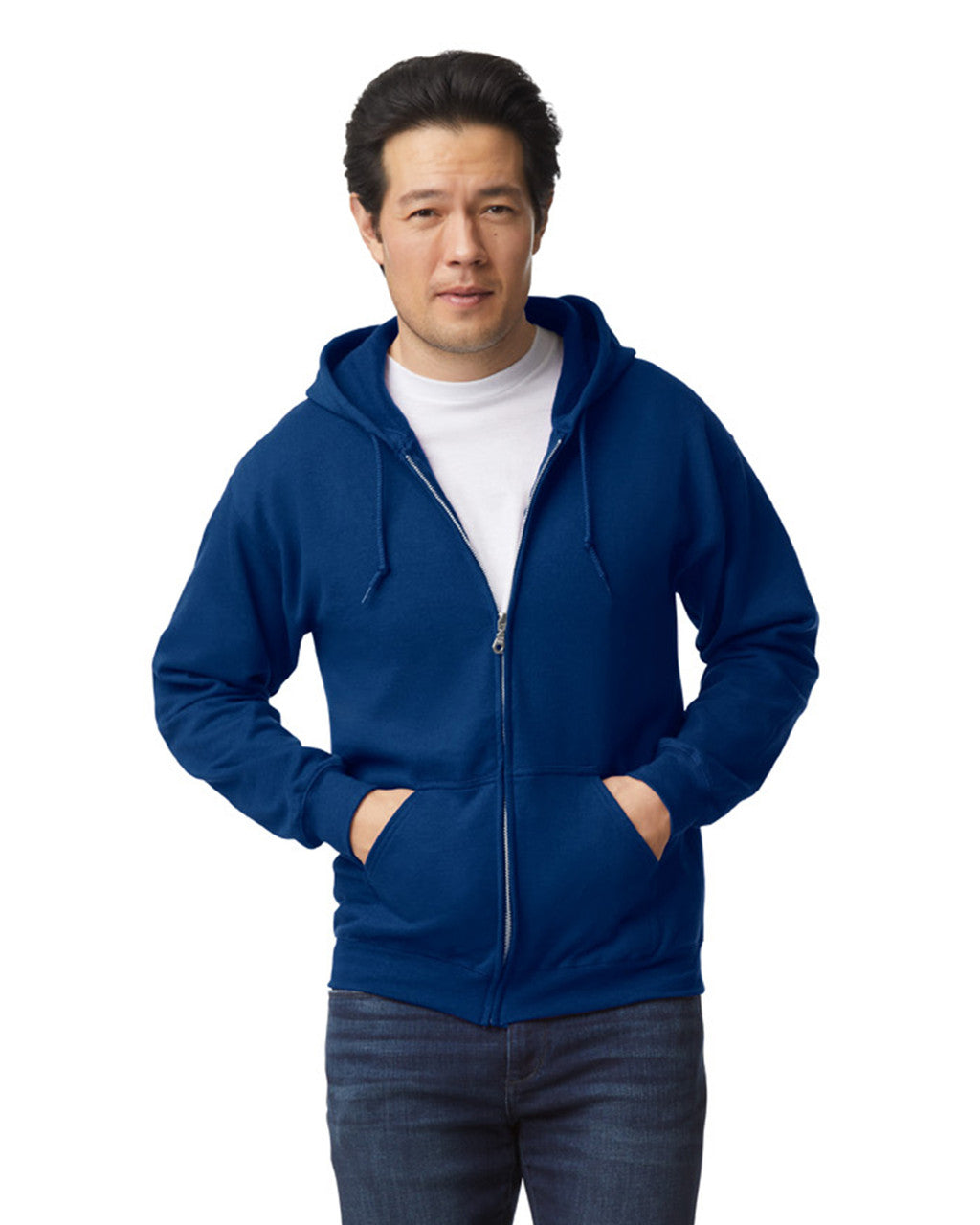 Zip-Up Hoodies 50/50 Cotton-Polyester