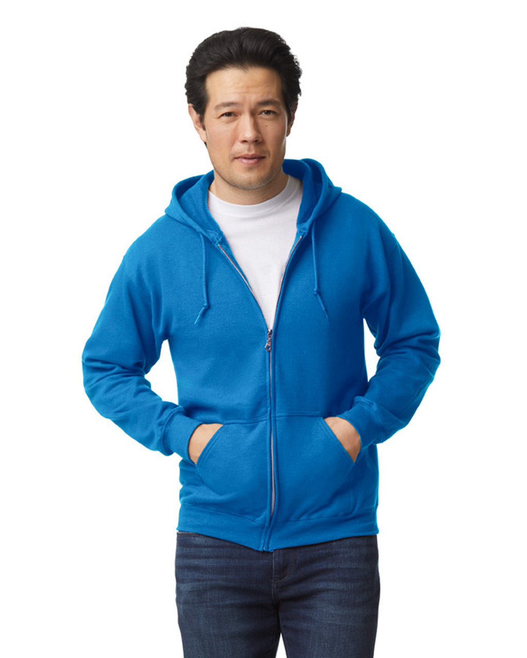 Zip-Up Hoodies 50/50 Cotton-Polyester