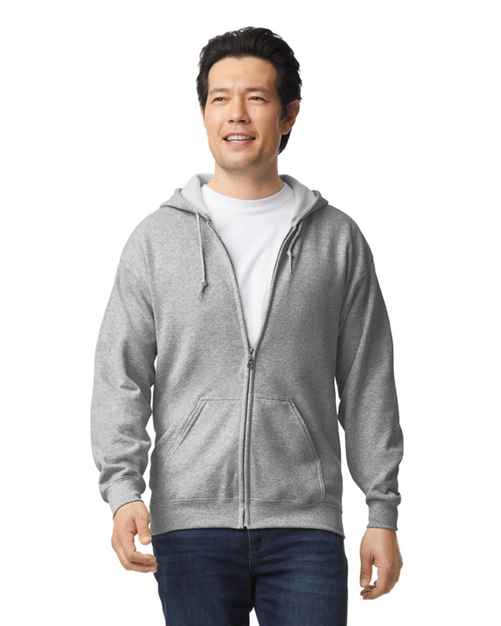 Zip-Up Hoodies 50/50 Cotton-Polyester