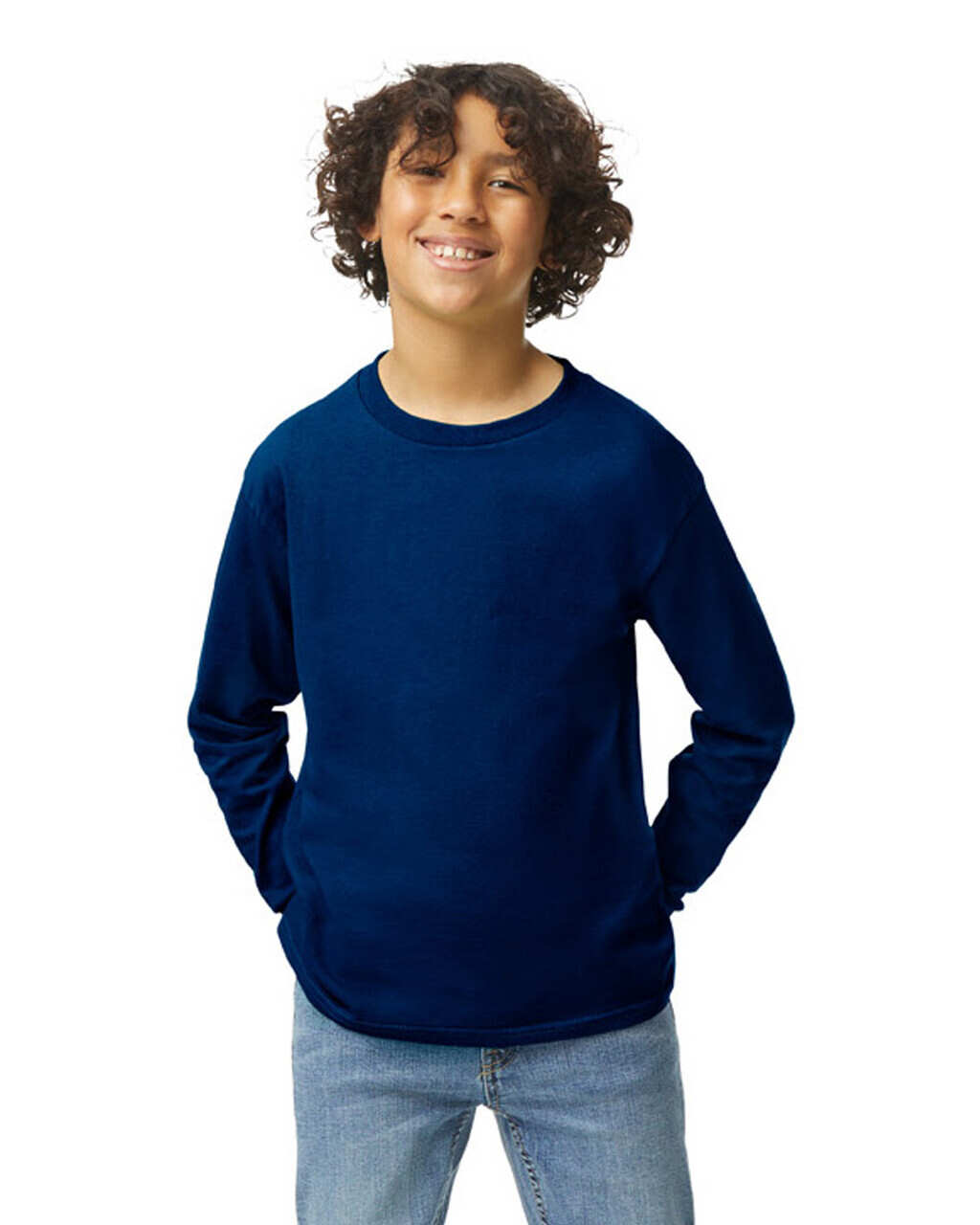 Kids Long Sleeve T-Shirt Midweight Cotton 8.8 oz | Gildan 5400B